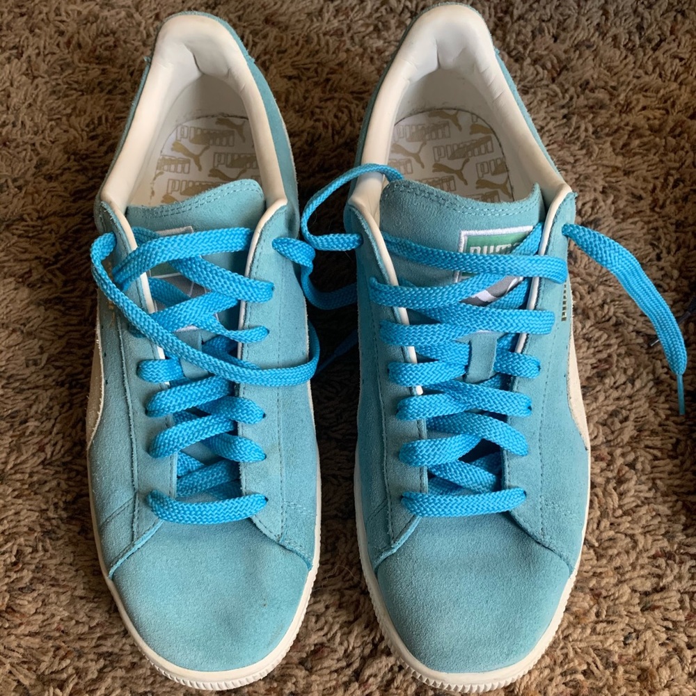 Blue Puma sneakers